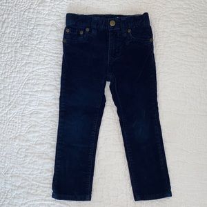 J. Crew Boys Navy Strech Corduroy Pants Sz 3